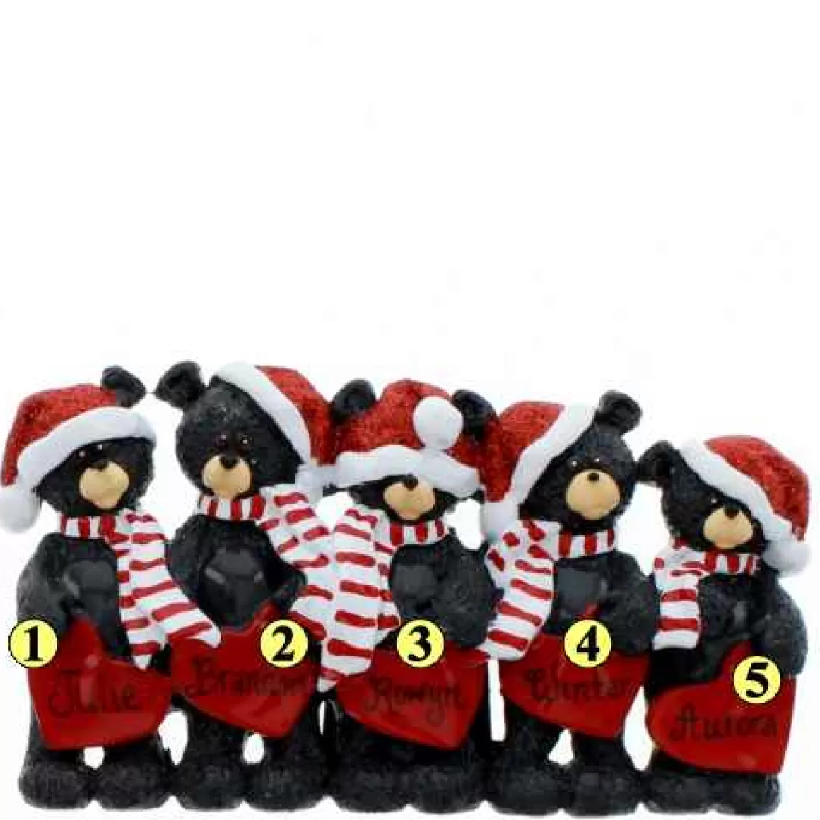 Christmas Place Bear Hearts Family Of 5 Discount