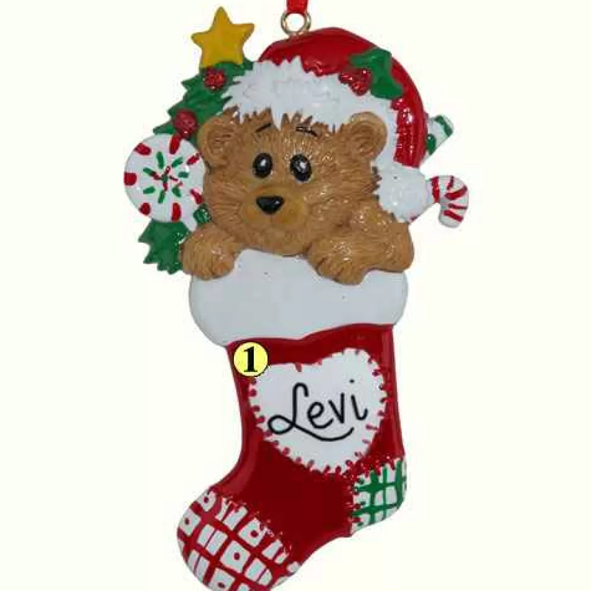 Christmas Place Bear In Stocking Flash Sale