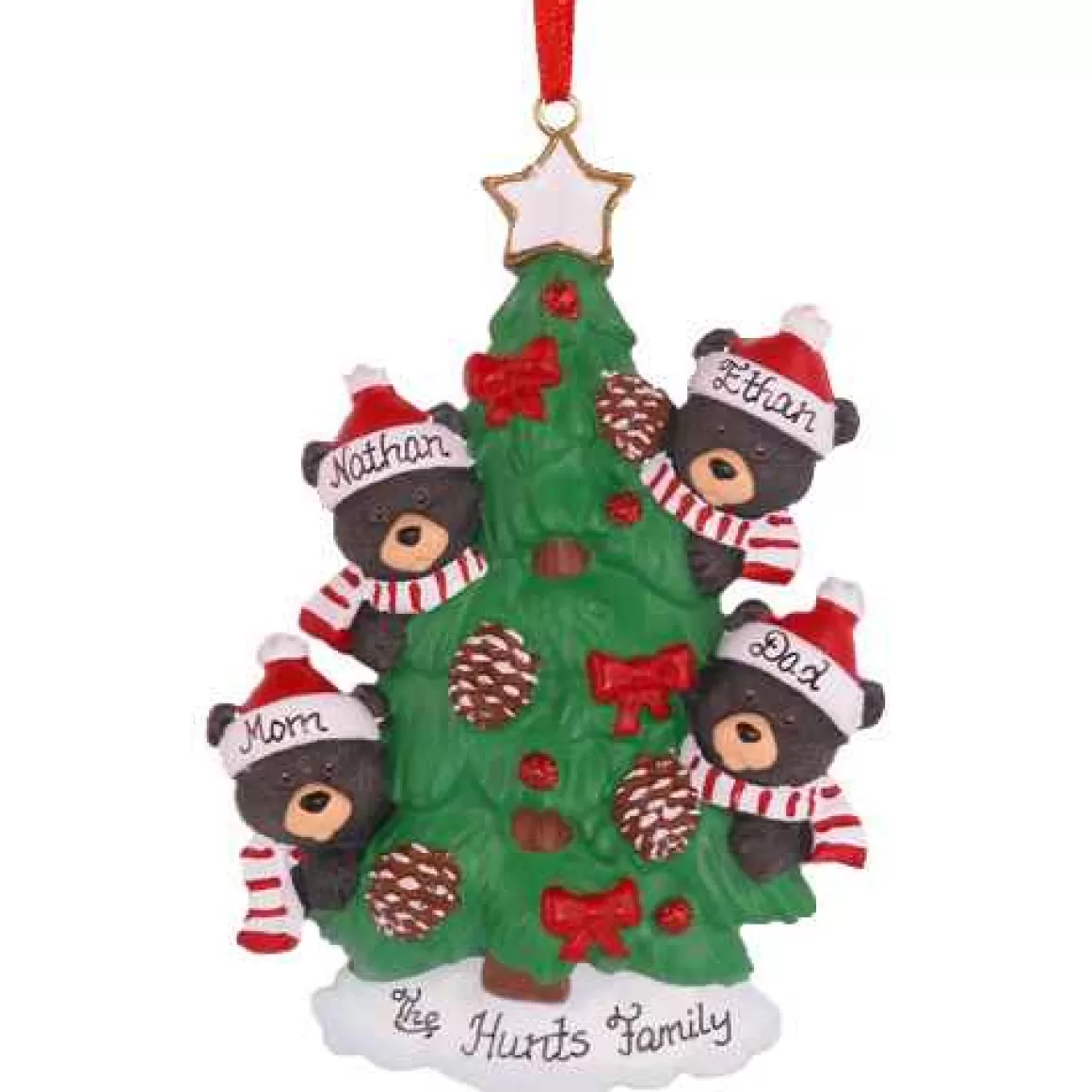 Christmas Place Bear Tree Family Of 4 Sale