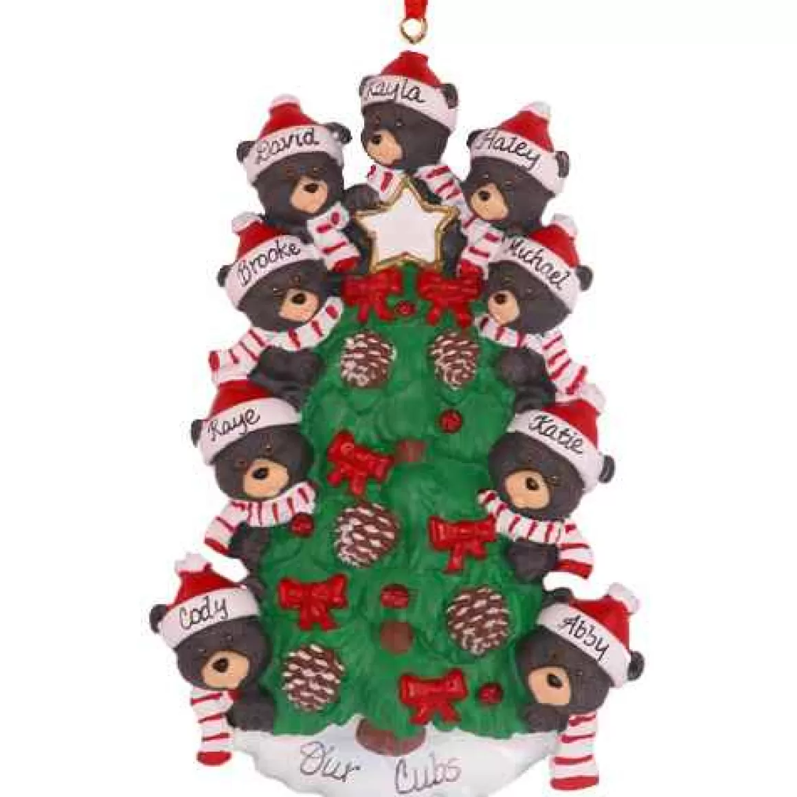 Christmas Place Bear Tree Family Of 9 Flash Sale