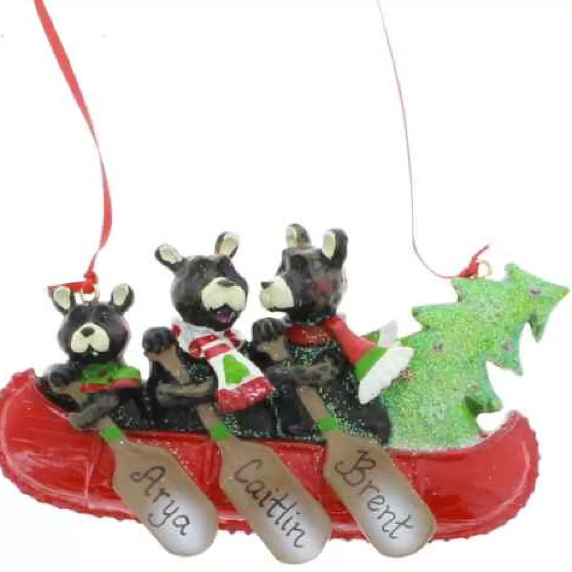 Christmas Place Bears In Canoe 3 Fashion