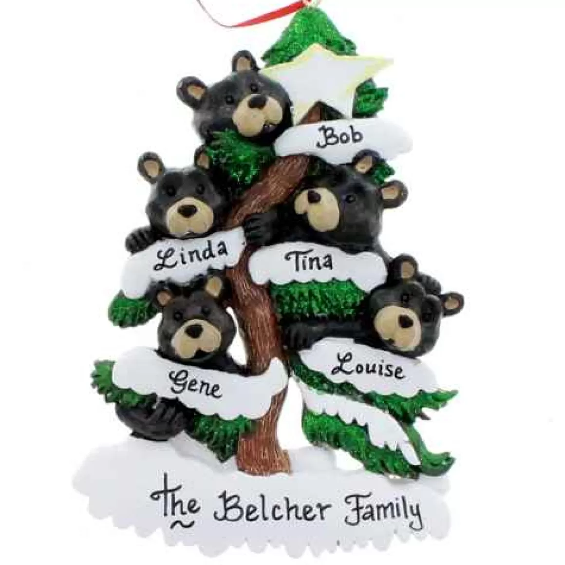 Christmas Place Bears On Tree Family Of 5 Shop