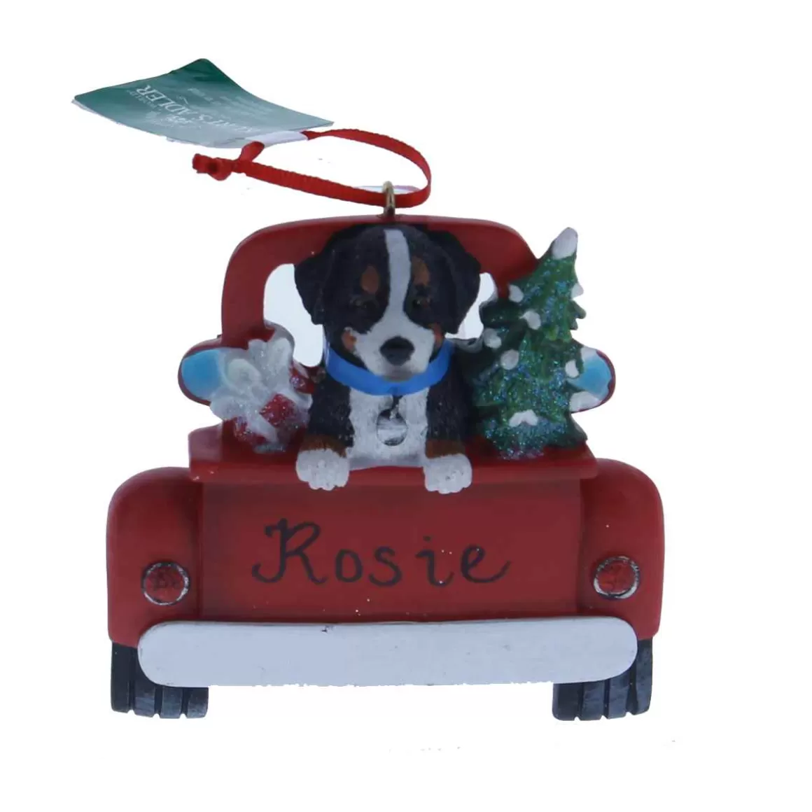 Christmas Place Bernese Mountain Dog In Back Of Truck Ornament Best