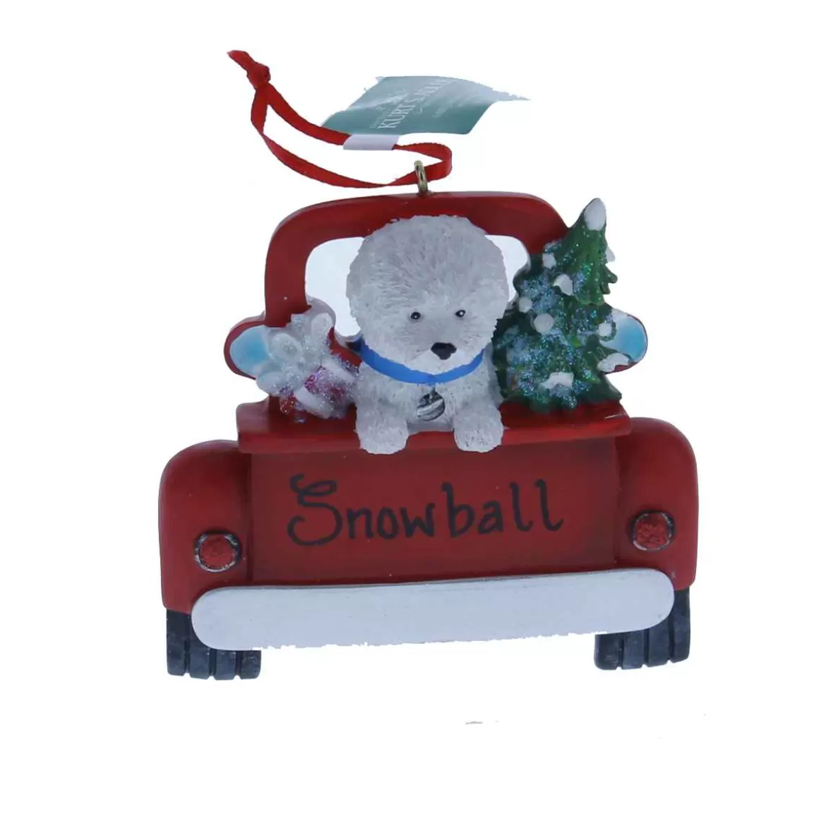 Christmas Place Bichon Frise In Back Of Truck Ornament Fashion