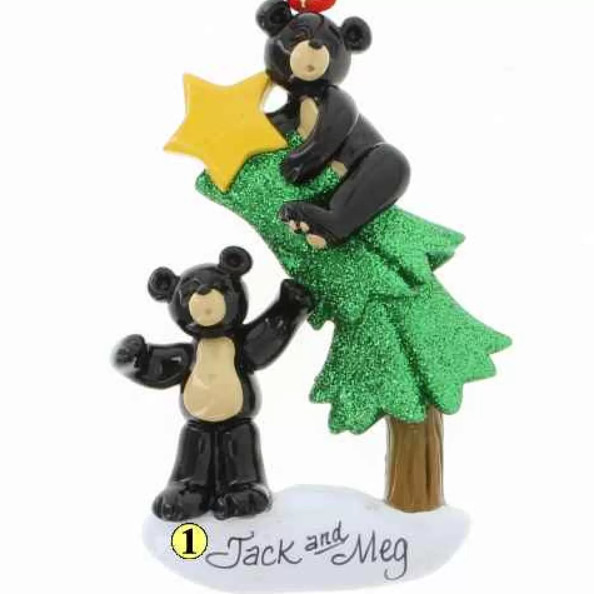 Christmas Place Black Bear In Tree Fashion