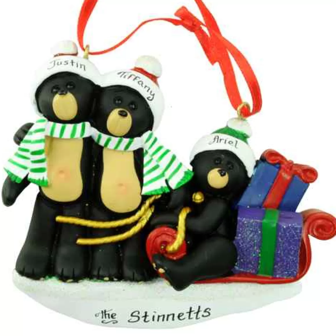 Christmas Place Black Bears Family Of 3 Cheap