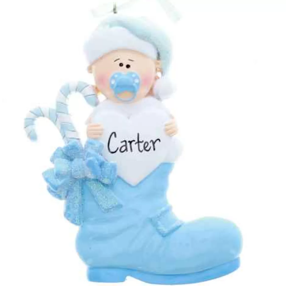 Christmas Place Blue Baby Boot Outlet