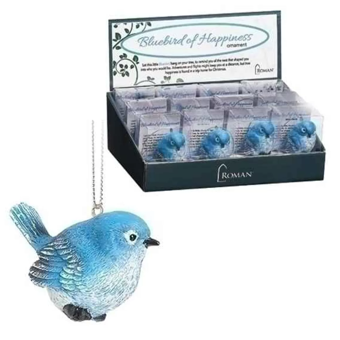 Christmas Place Bluebird Of Happiness Ornament New