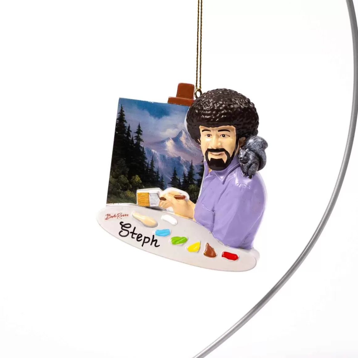 Christmas Place Bob Ross Painting Ornament Hot