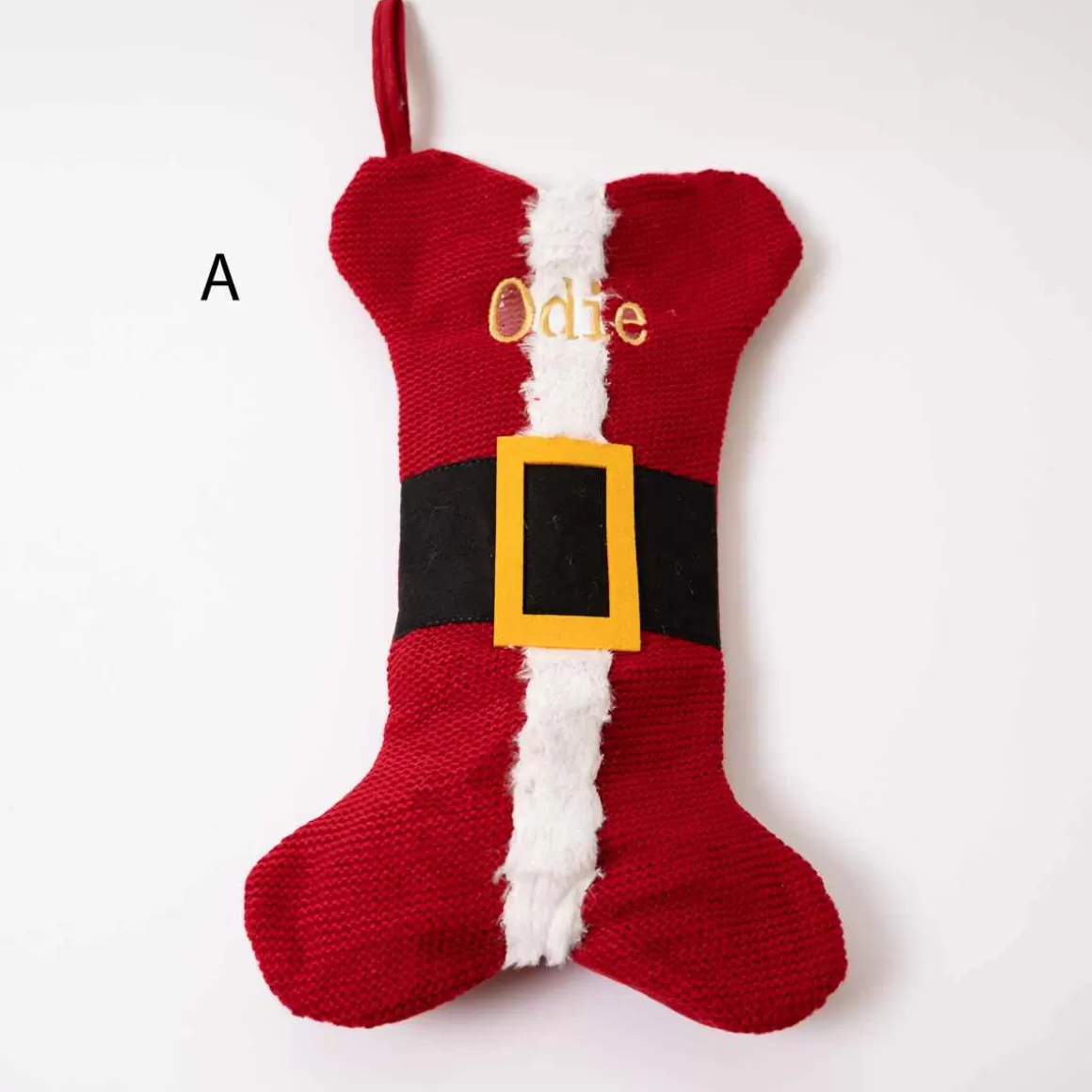 Christmas Place Bone Fish Santa Stocking Clearance