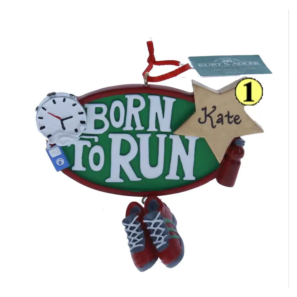 Christmas Place Born To Run Ornament Fashion