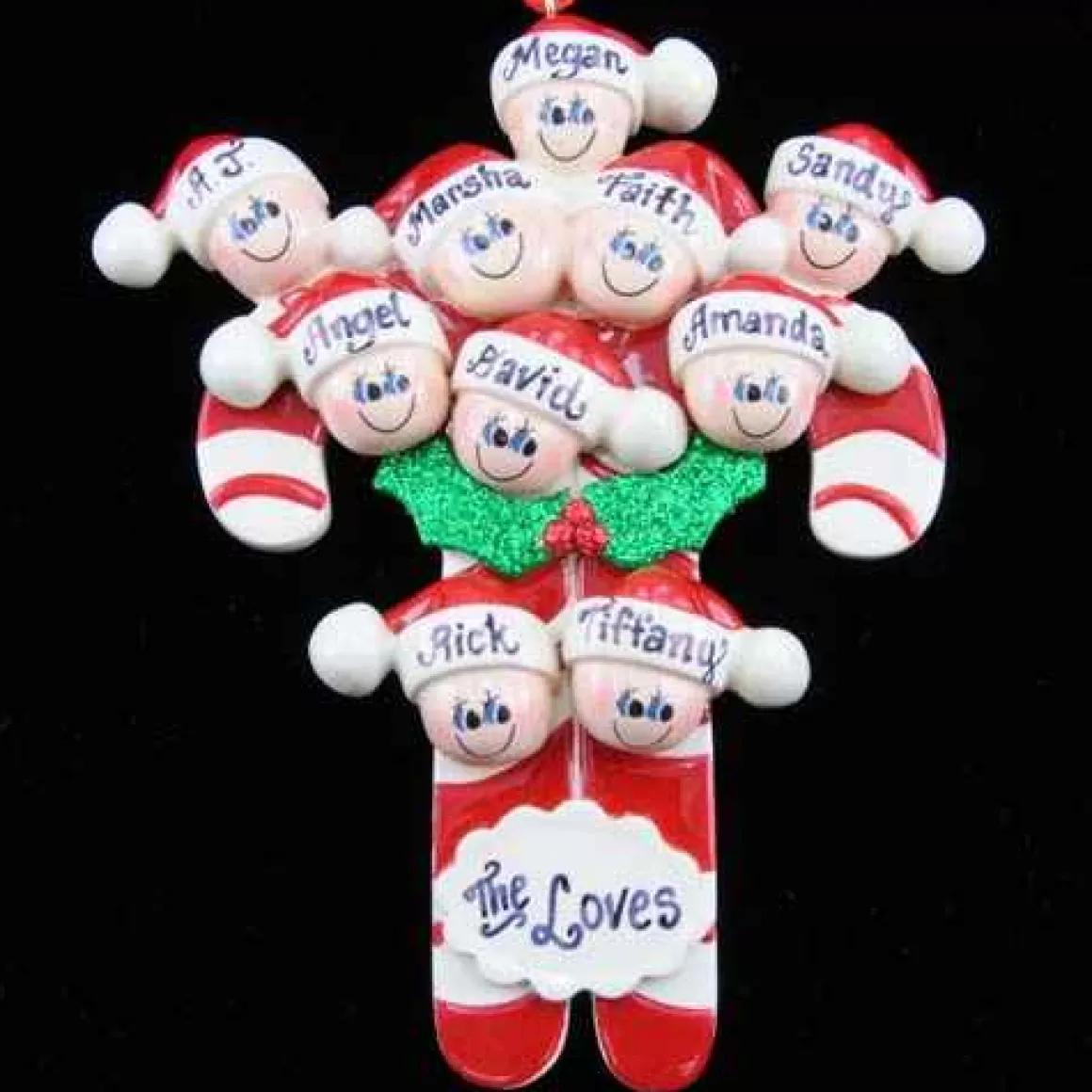 Christmas Place Candy Cane Family Of 10 Cheap