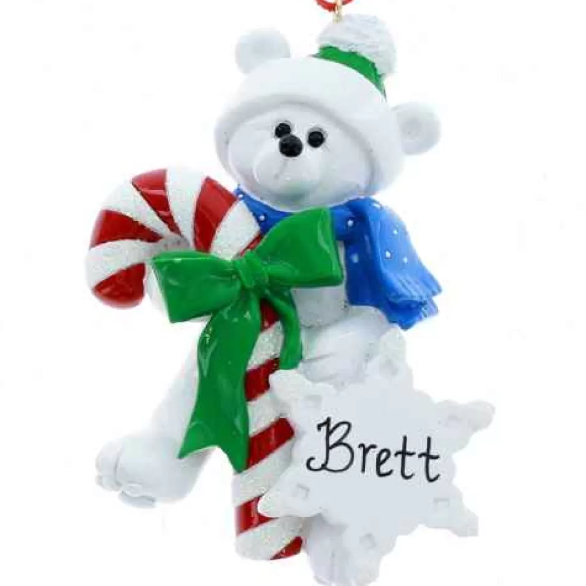 Christmas Place Candy Cane Polar Bear Outlet