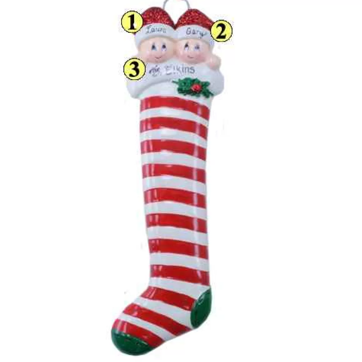 Christmas Place Candy Cane Stocking Couple Cheap