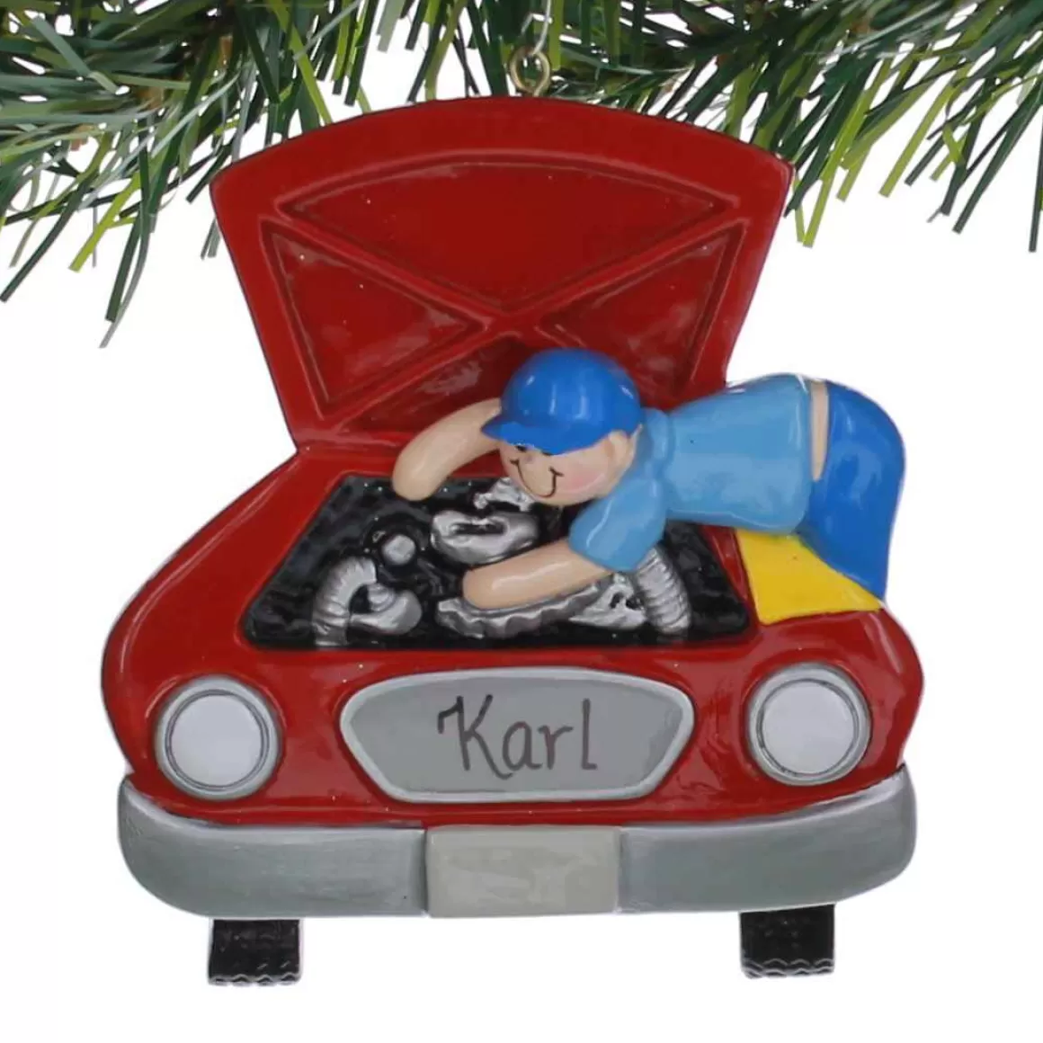 Christmas Place Car Mechanic Ornament Cheap