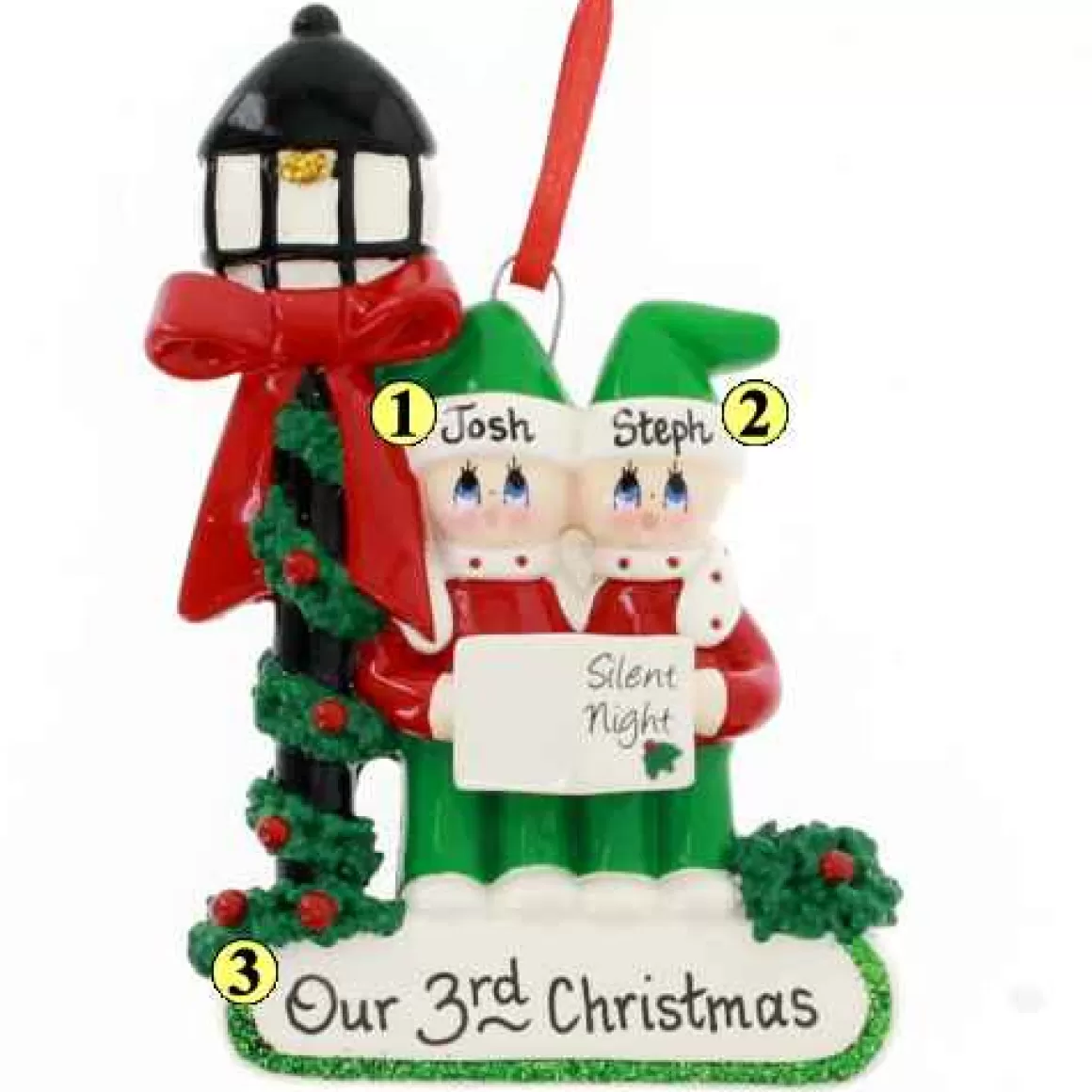 Christmas Place Caroler Family Of 2 New