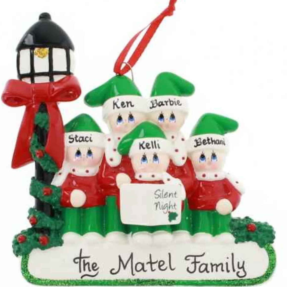 Christmas Place Caroler Family Of 5 Hot