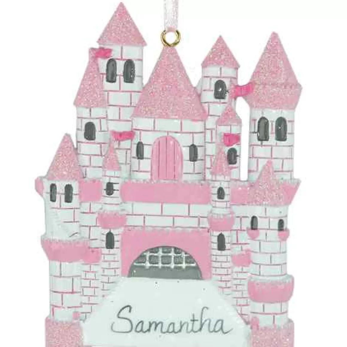 Christmas Place Castle Ornament Cheap