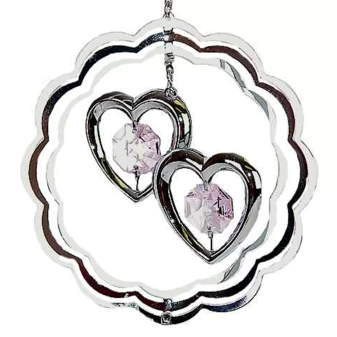 Christmas Place Charm Hearts Circle Ornament Fashion