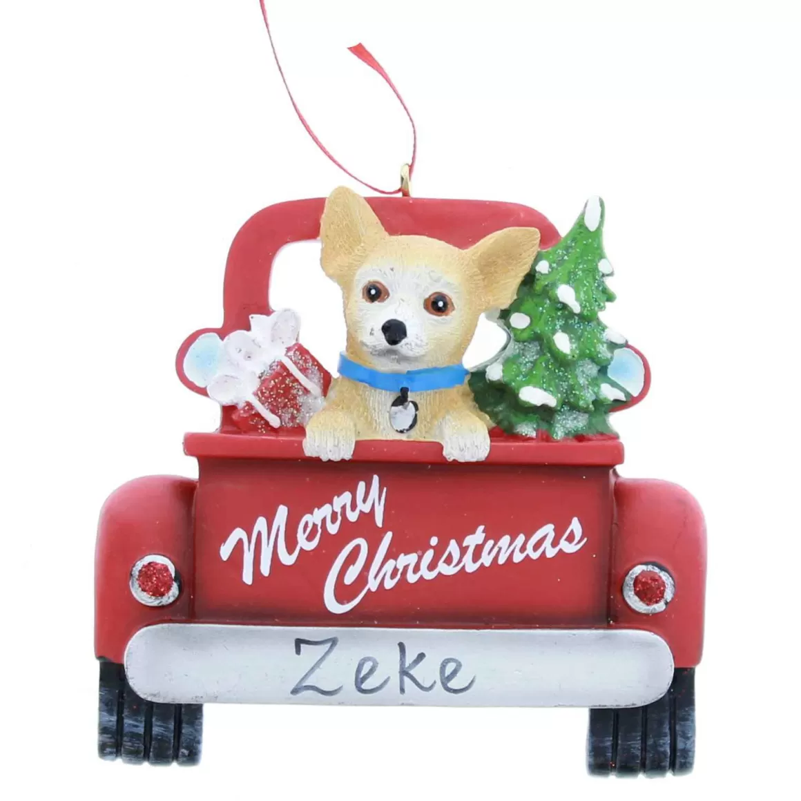 Christmas Place Chihuahua In Back Of Truck Ornament Flash Sale