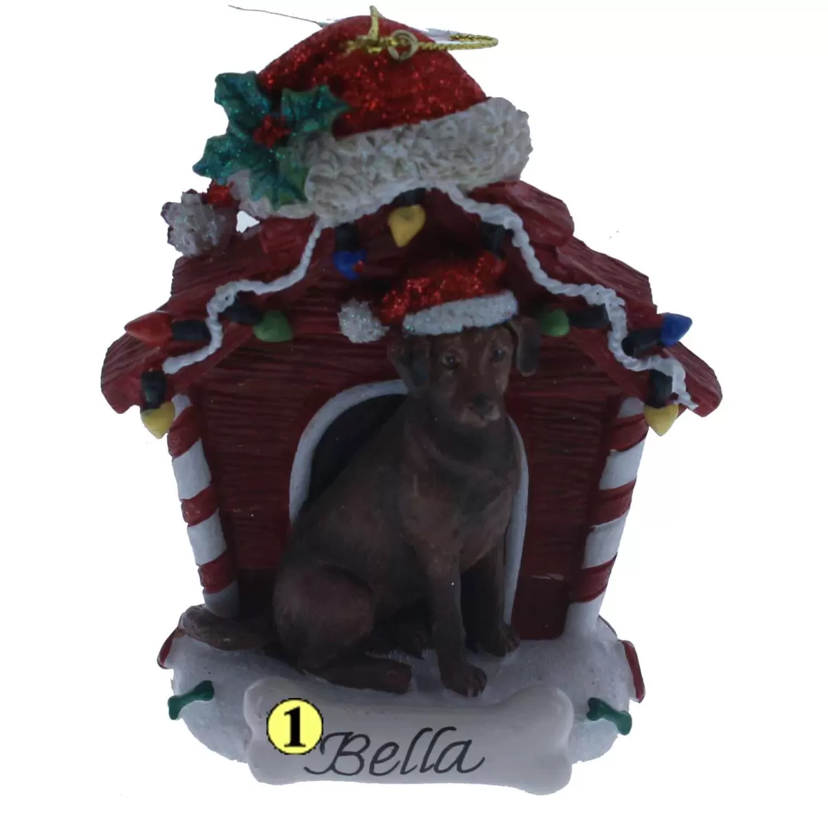 Christmas Place Chocolate Labrador Retriever Doghouse Clearance