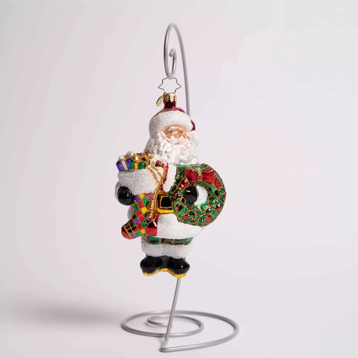 Christmas Place Christmas Splendor Claus Glass Ornament Best