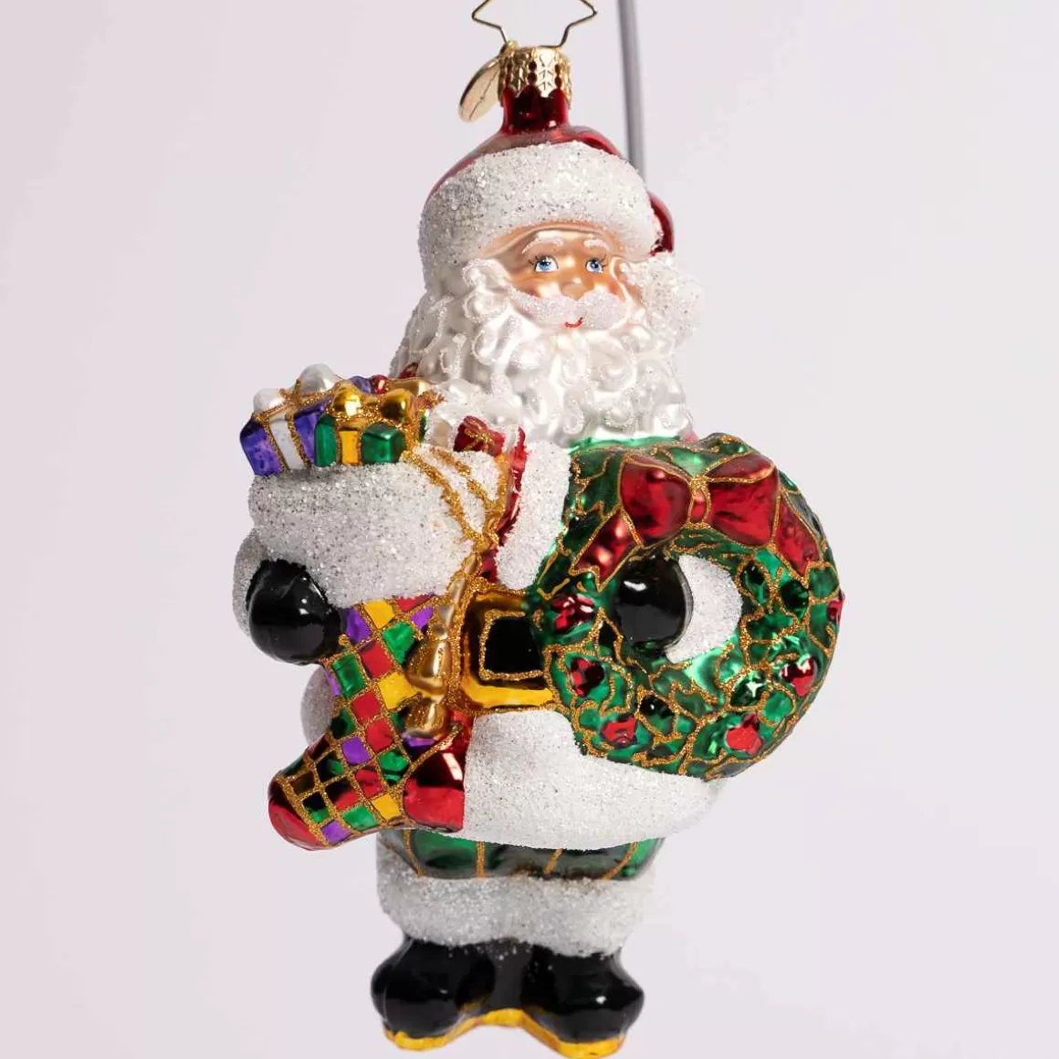 Christmas Place Christmas Splendor Claus Glass Ornament Best