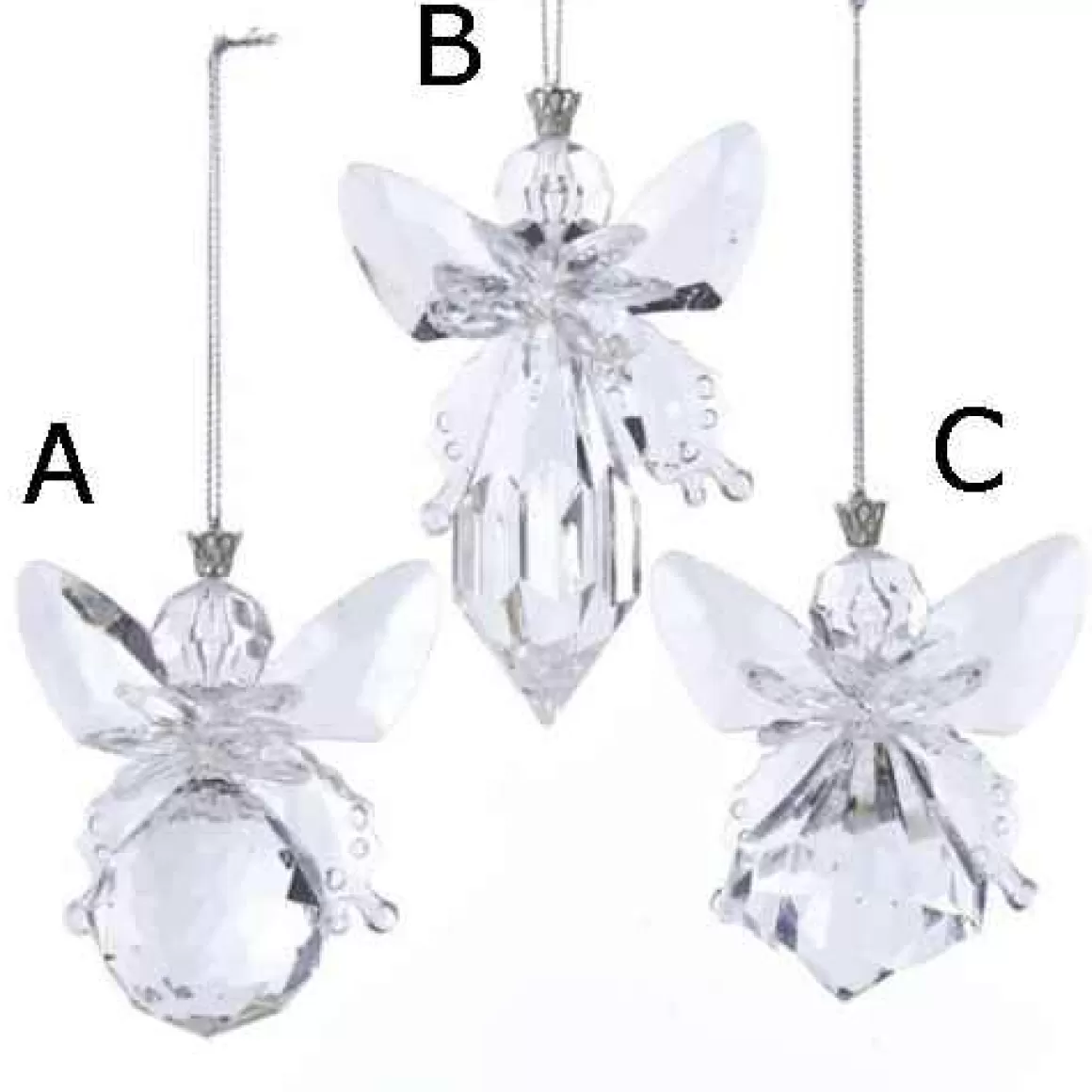 Christmas Place Clear Angel Ornaments Flash Sale