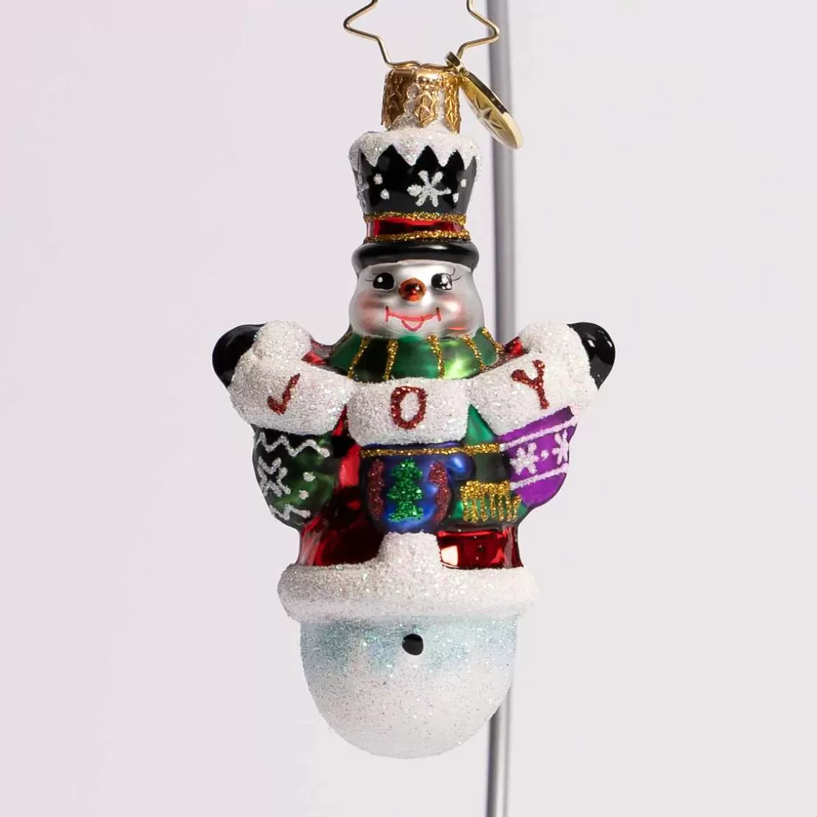 Christmas Place Crochet All Day Glass Gem Ornament Fashion