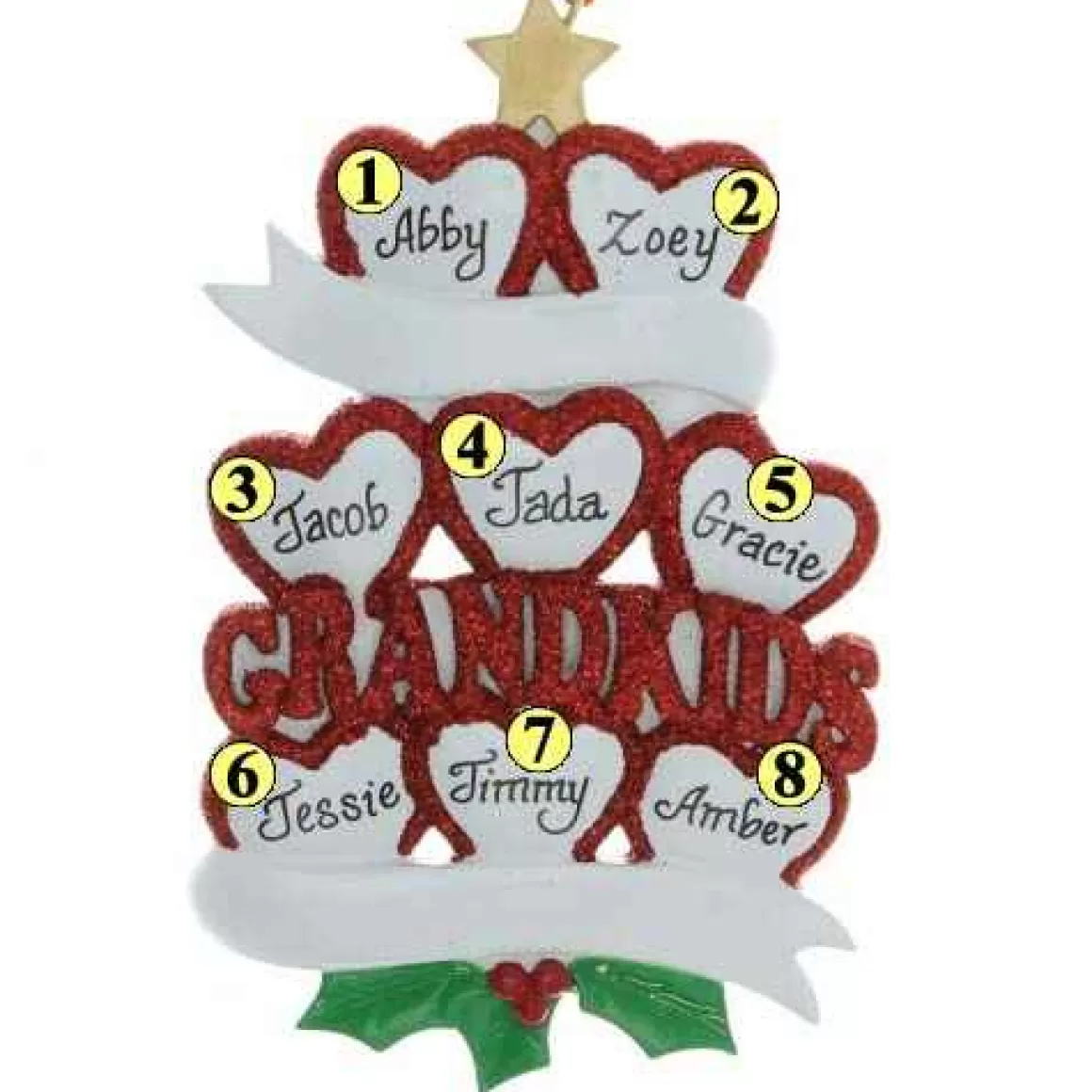 Christmas Place Eight Grandkids Ornament Sale