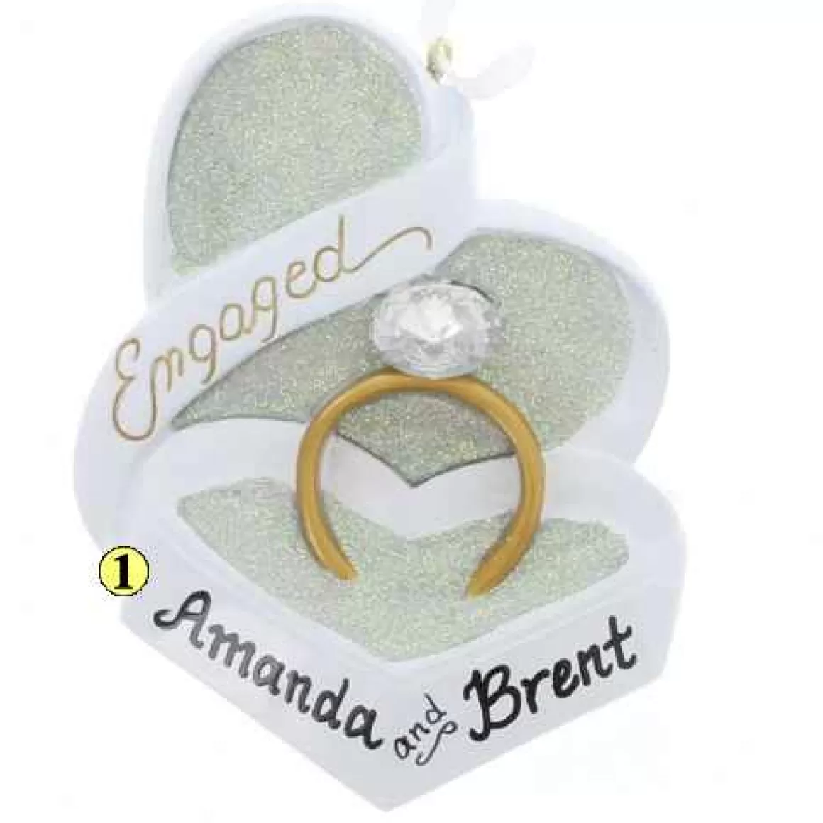 Christmas Place Engaged Ornament Cheap