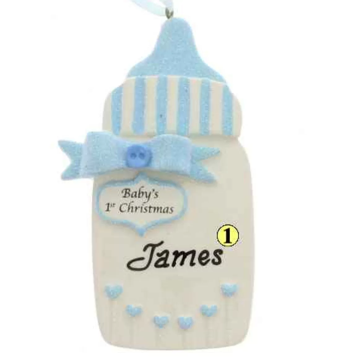 Christmas Place First Christmas Baby Boy Bottle New