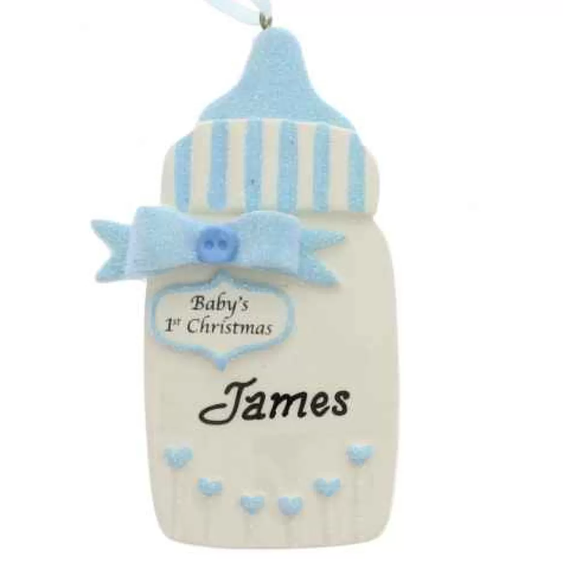 Christmas Place First Christmas Baby Boy Bottle New