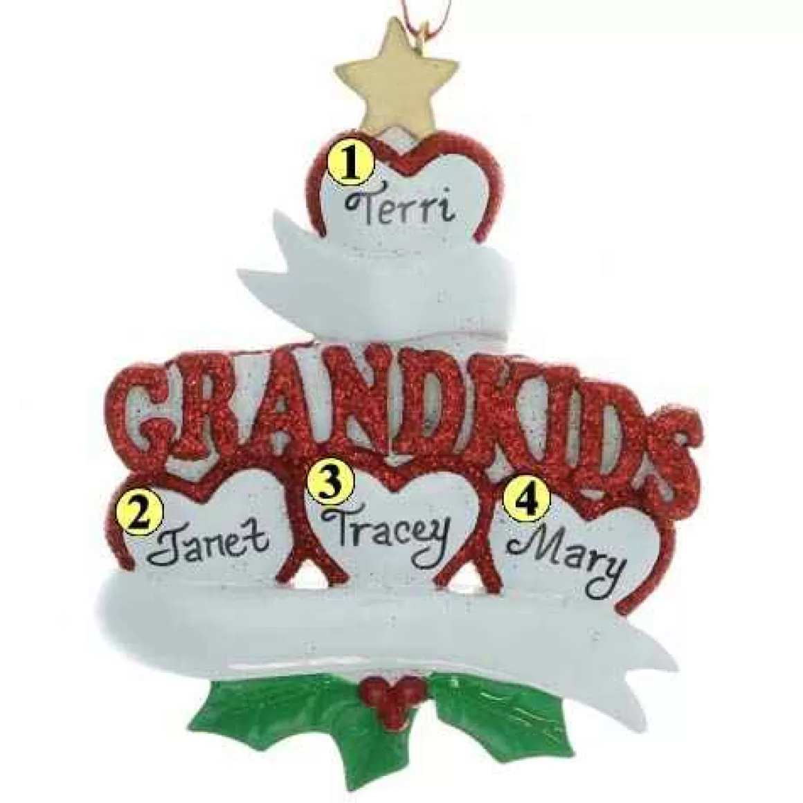 Christmas Place Four Grandkids Ornament Sale