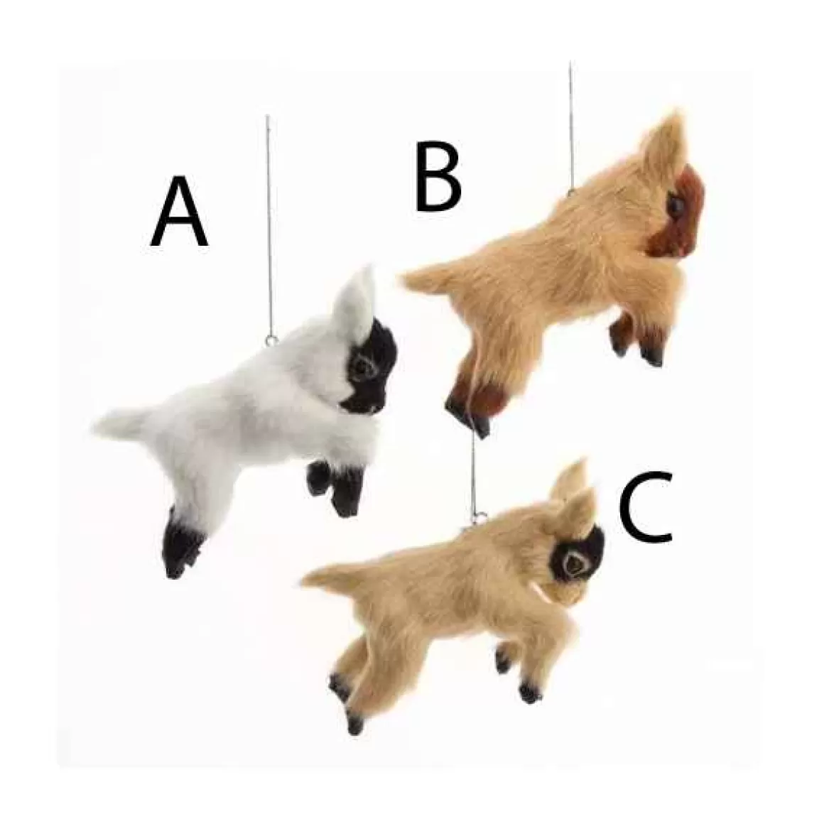 Christmas Place Furry Baby Goat Ornaments Flash Sale