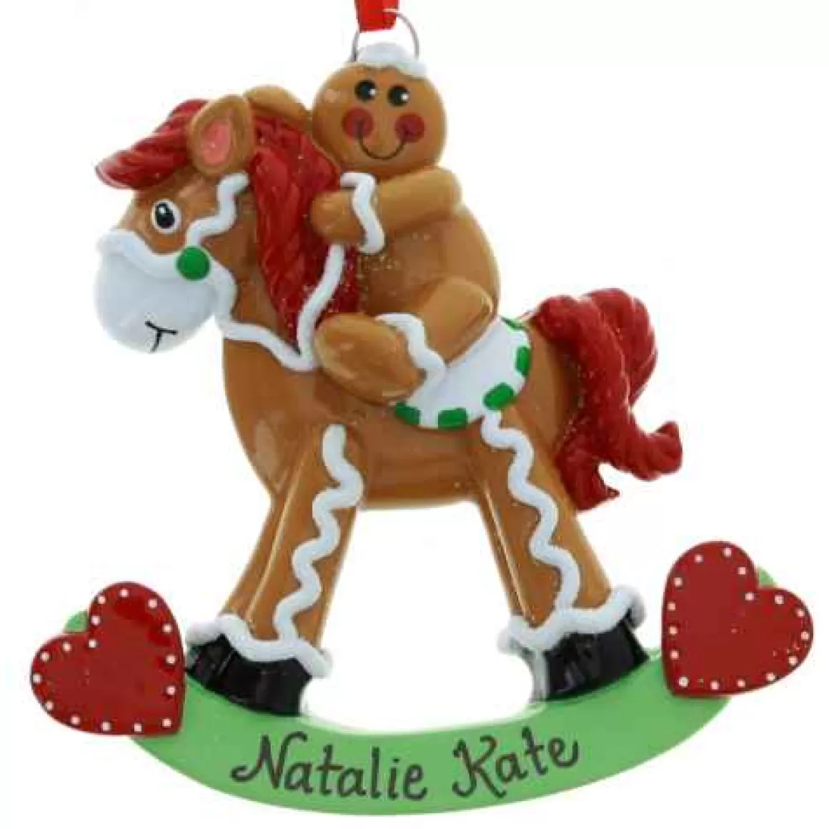 Christmas Place Gingerbread Rocking Horse New