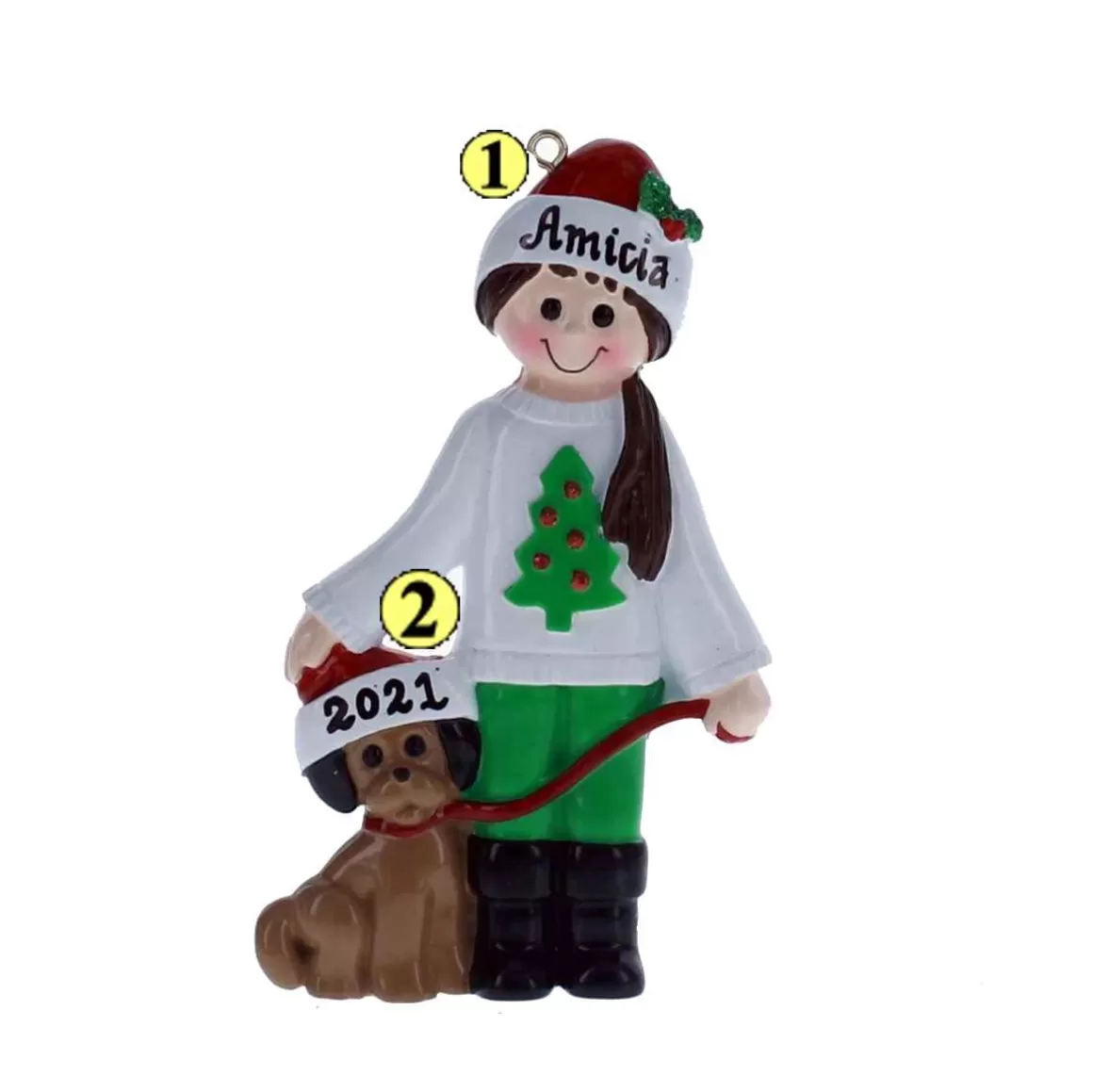 Christmas Place Girl Pals With Dog Fashion