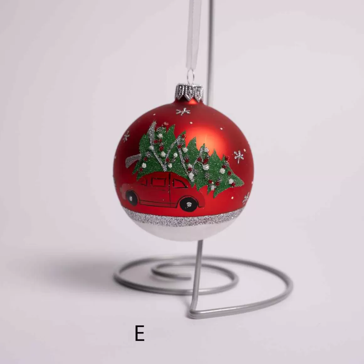 Christmas Place Glass Ball With Truck Cheap