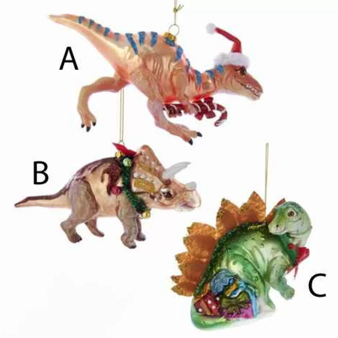 Christmas Place Glass Dinosaur Ornament Cheap