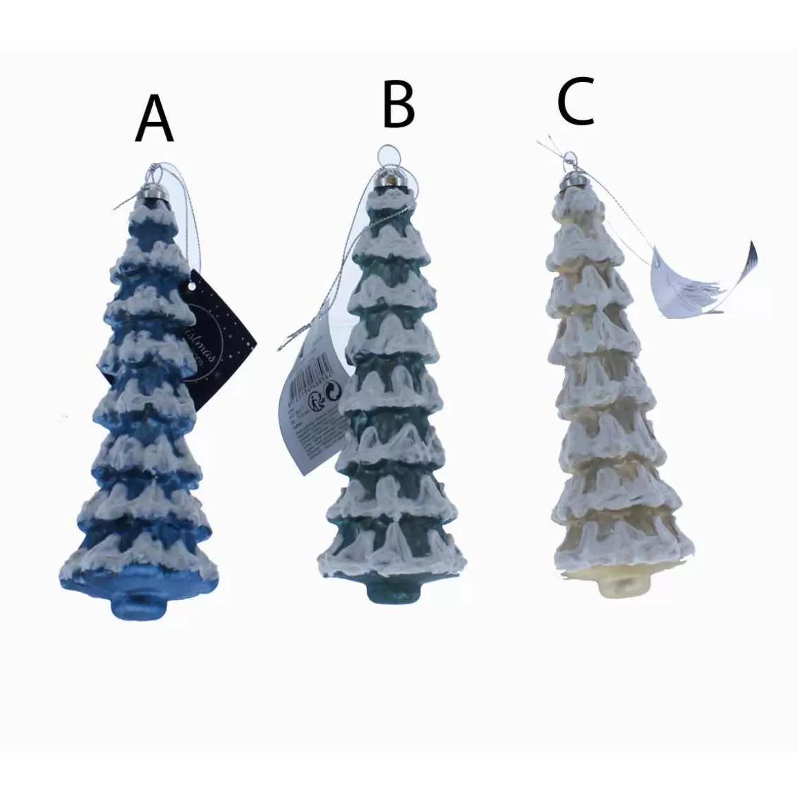 Christmas Place Glass Glitter Snow Trees Shop