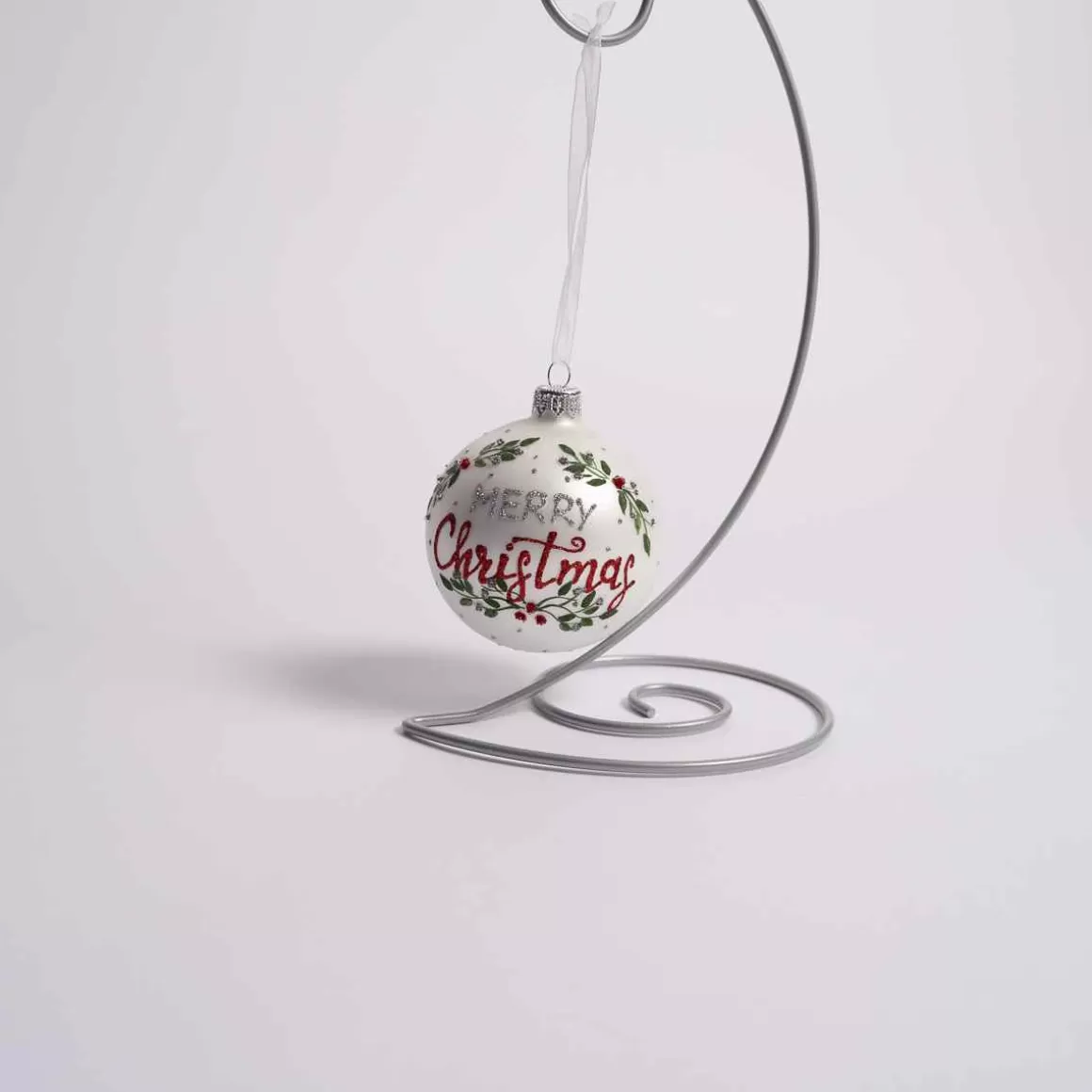 Christmas Place Glass Merry Christmas Ball Outlet