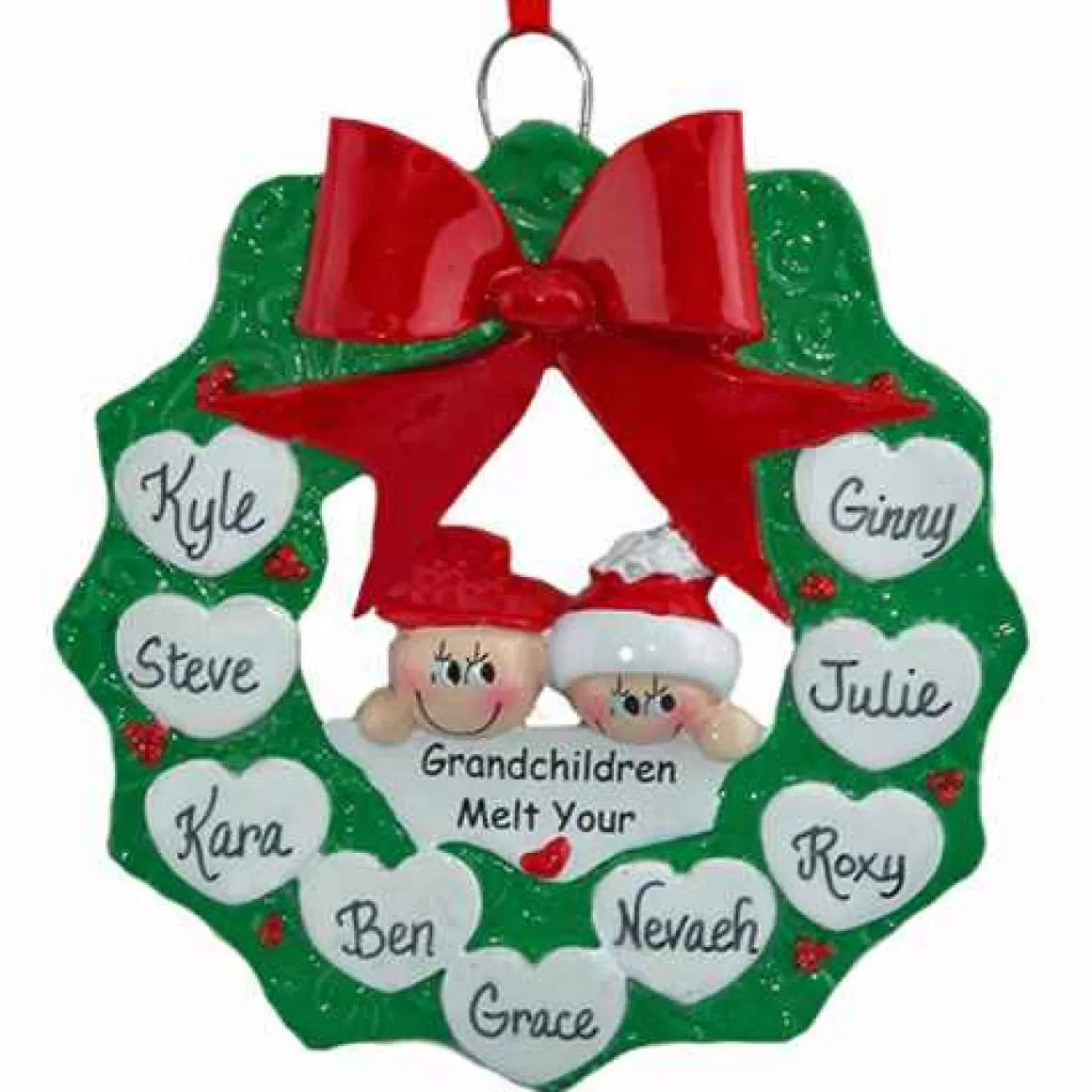 Christmas Place Grandchildren Wreath Family Of 9 Fashion