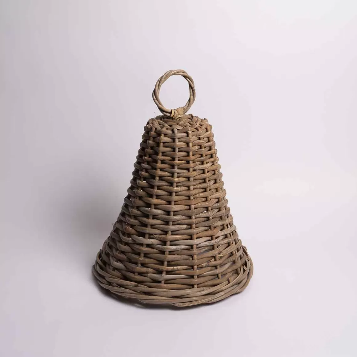 Christmas Place Grey Rattan Large Bell Fashion