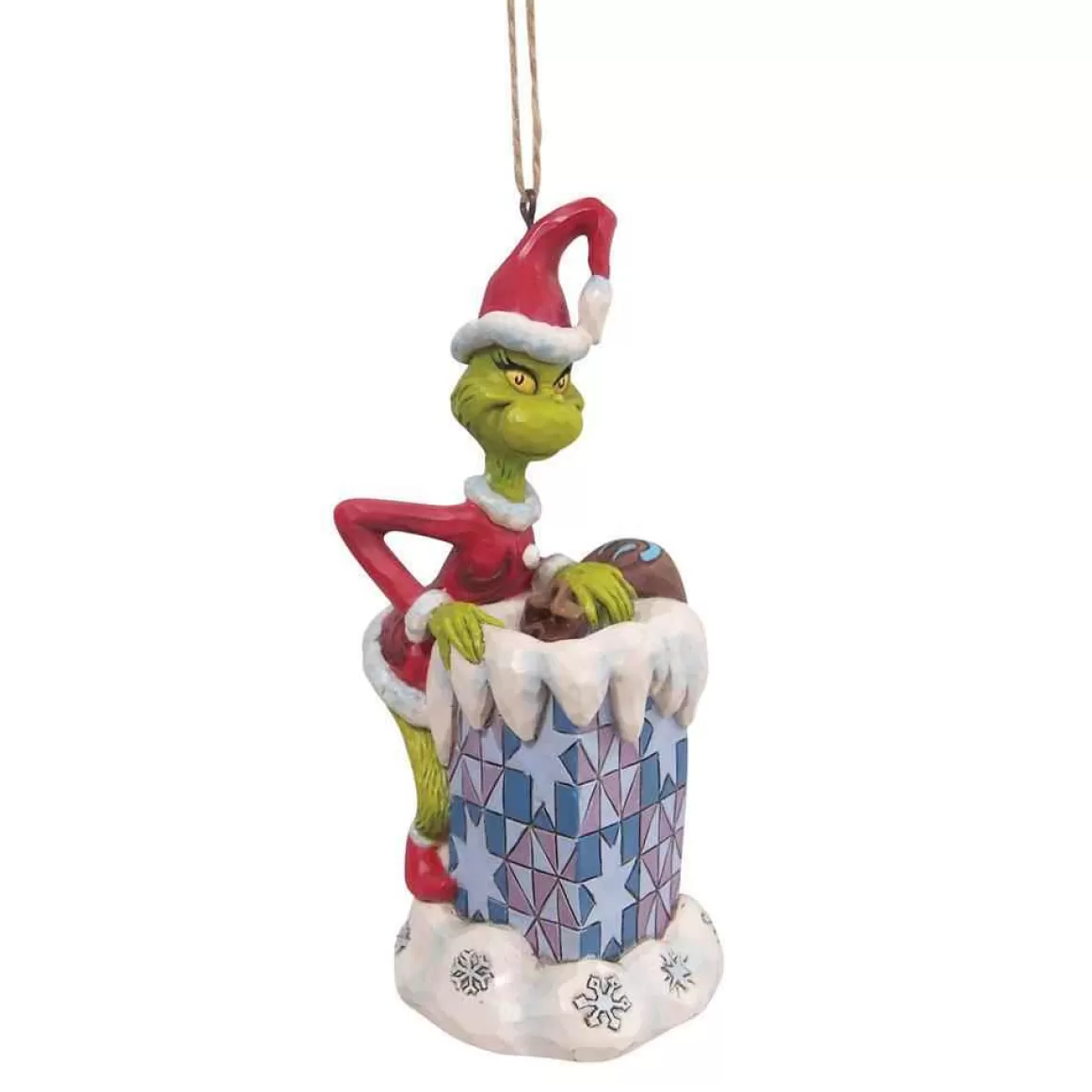 Christmas Place Grinch In Chimney Ornament Outlet