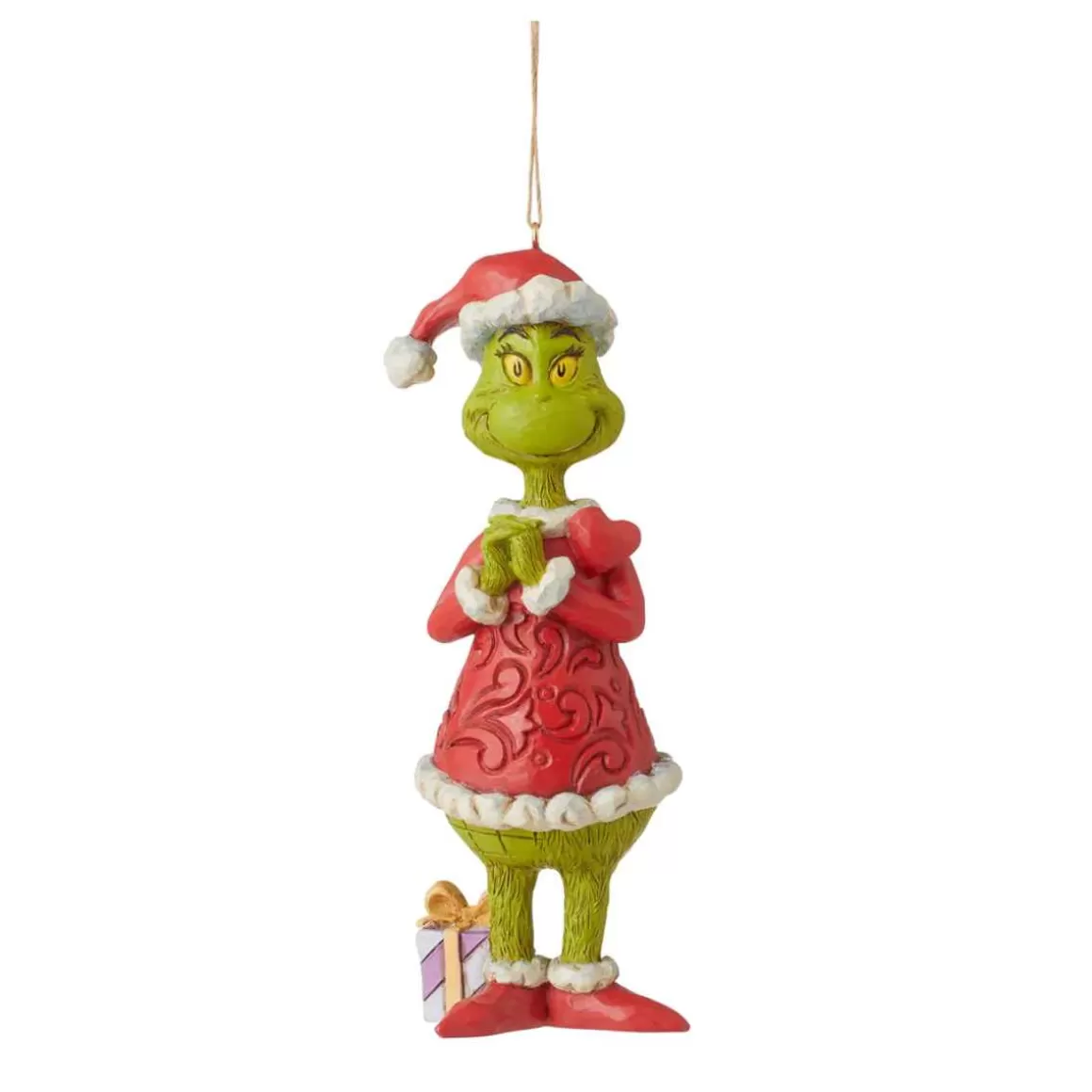 Christmas Place Grinch With Large Heart Ornament Online