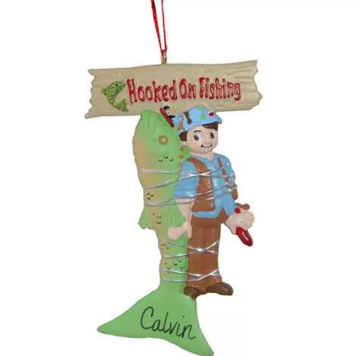 Christmas Place Hooked On Fishing Clearance