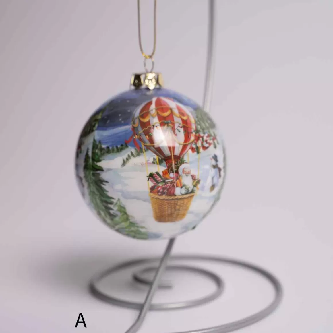 Christmas Place Hot Air Balloon Or Train Ball Ornament Cheap