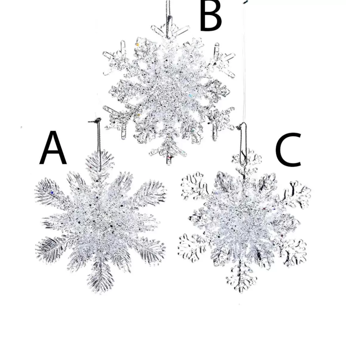 Christmas Place Ice Snowflake Ornament New