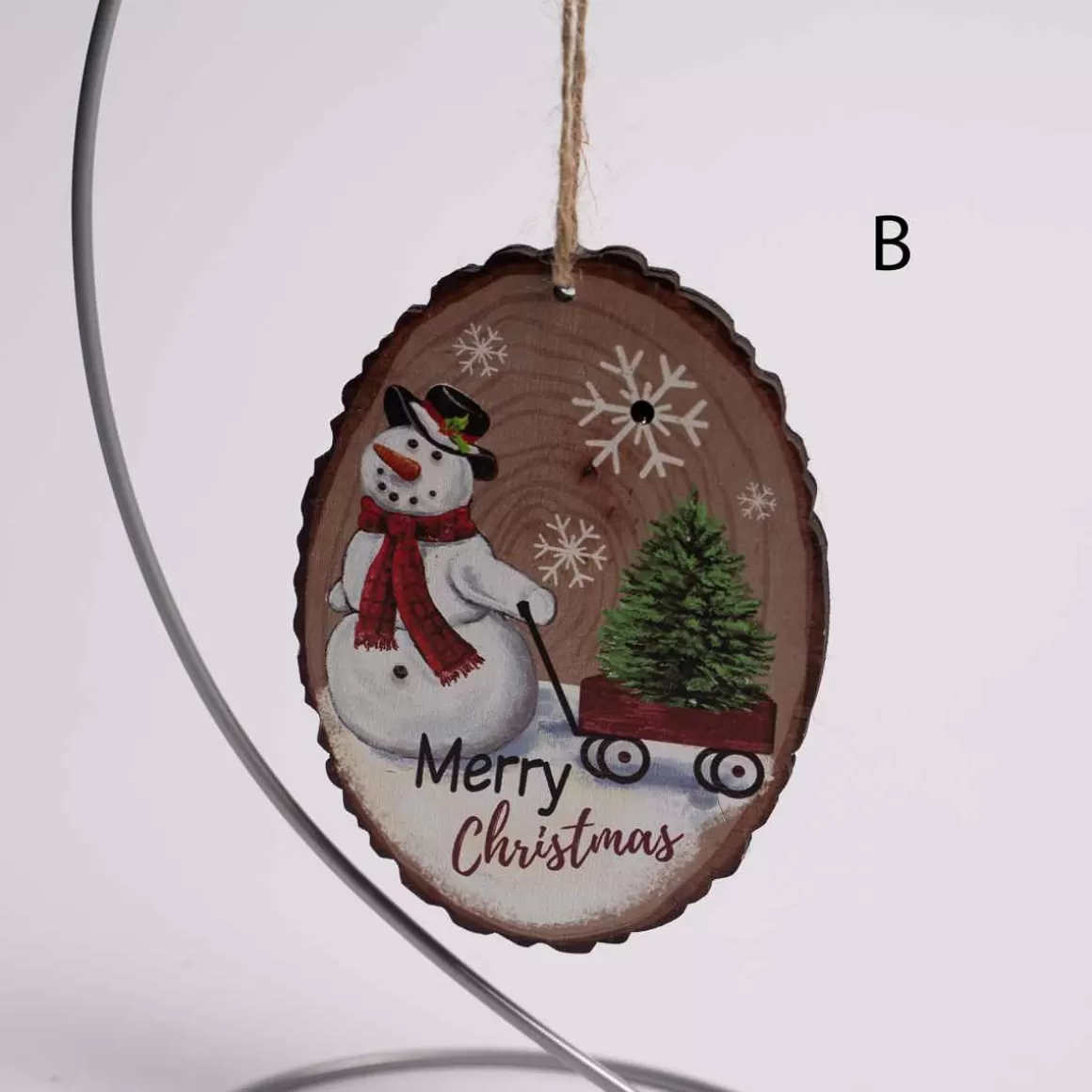 Christmas Place Lighted Snowman Ornament Discount