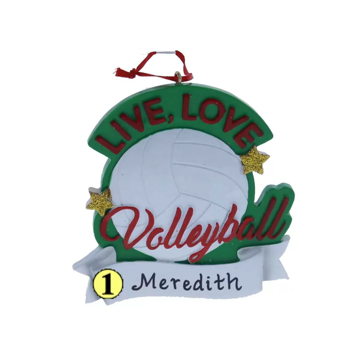 Christmas Place Live Love Volleyball Ornament Best Sale